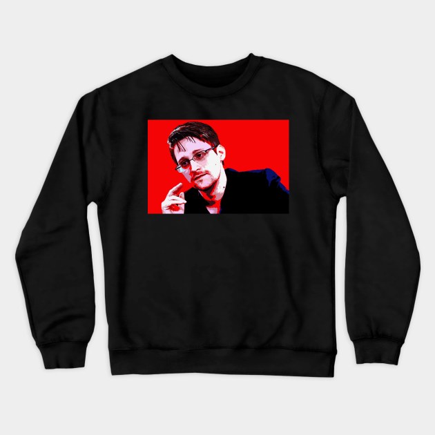 edward snowden Crewneck Sweatshirt by oryan80